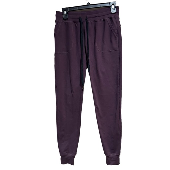 ZYIA Active Unwind Cuffed Joggers Size XS Plum Purple Gym Workout Pockets - Picture 7 of 15